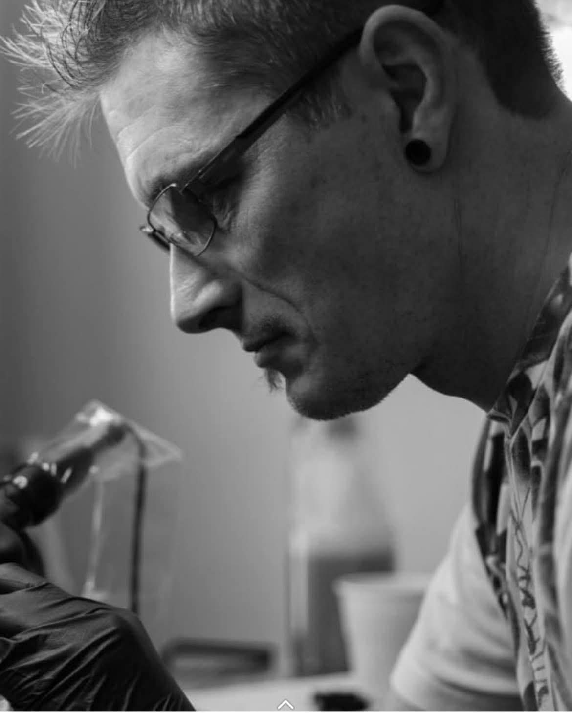 Geoff Squires at work